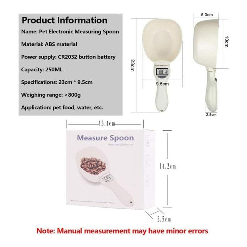 Digital Weighing Scale Measuring Spoon. Great in the Kitchen and for Measuring Pet Food. Battery not Included.
