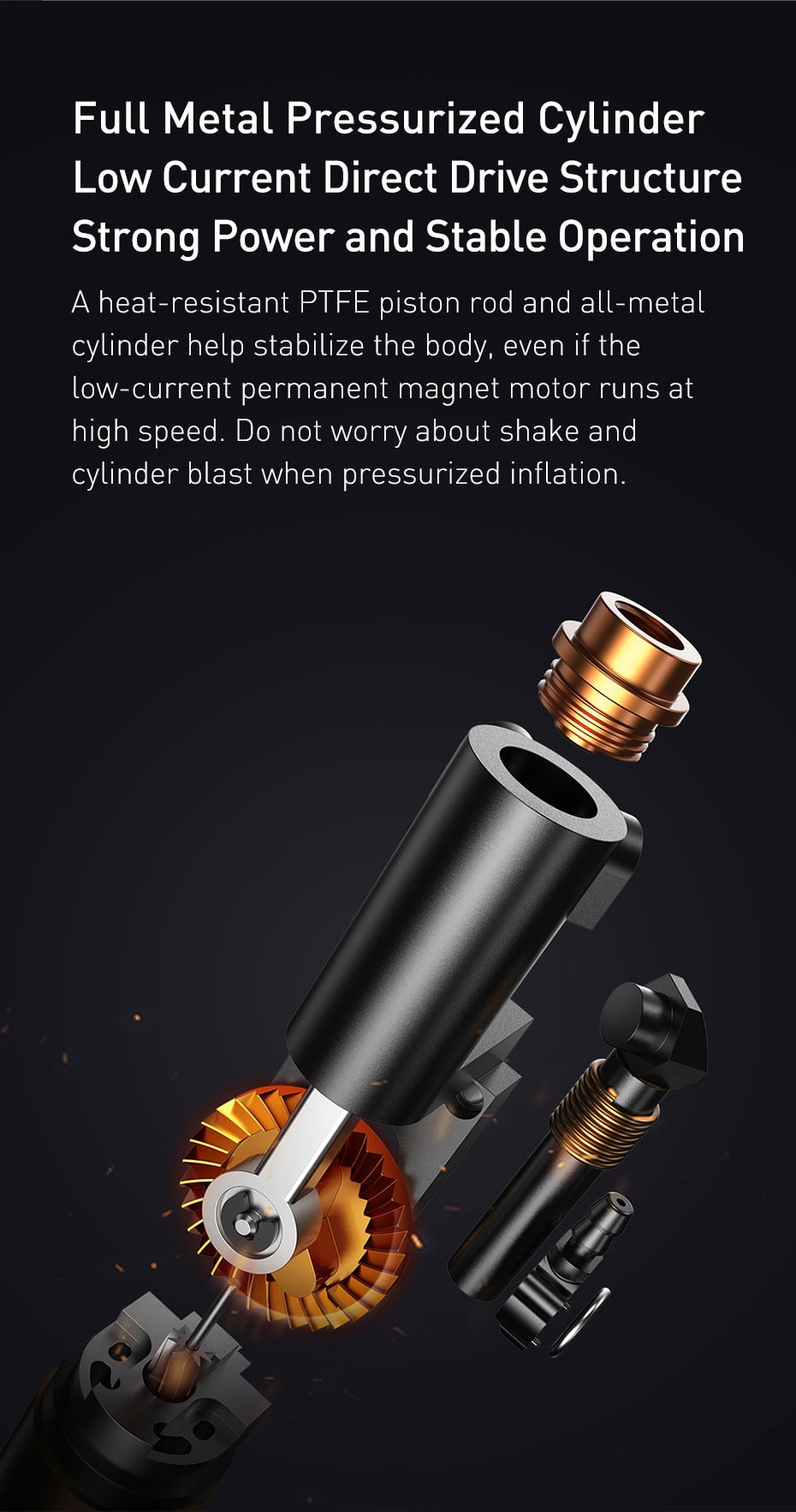 Baseus Wireless Electric Car Inflator Pump. Great for Bicycles Car and Motorcycles.