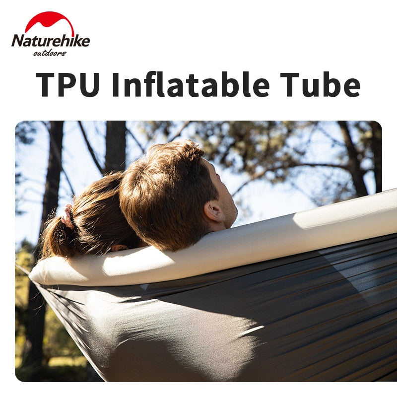 NatureHike Loading weight 200KG Ultralight Inflatable Camping Hammock.