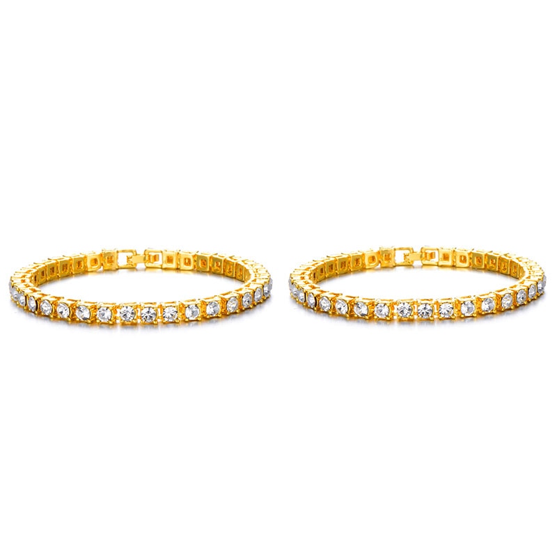 Hip Hop Cubic Zirconia chain Bracelet.