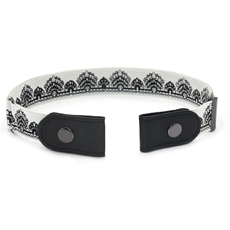 Unisex Buckle-Free Elastic Belt for Jeans Or Dress Pants.