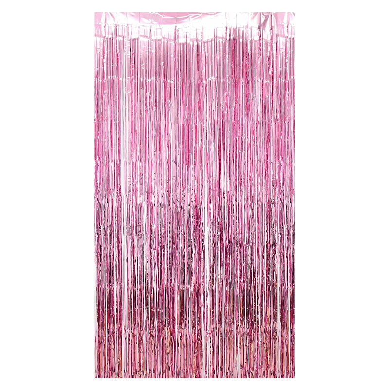 2Pack Party Metallic Foil Backdrop Curtain Decoration.  Great For Weddings, Birthdays or Showers.