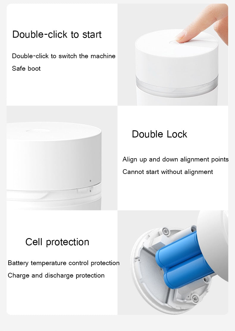 XIAOMI MIJIA USB Mini Electric Stainless Steel Fruit Juicer.