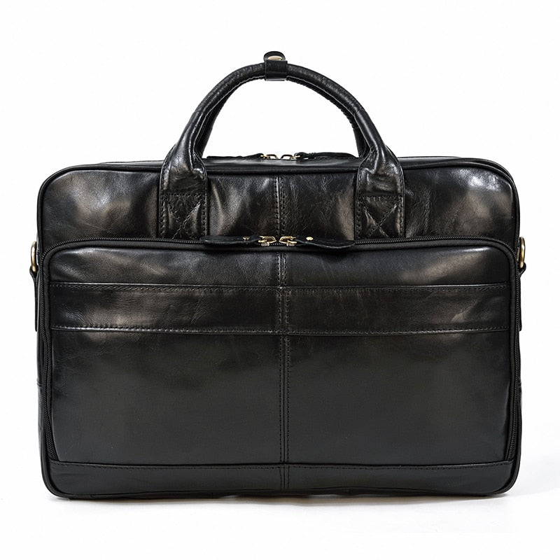 Genuine Leather Laptop Briefcase.
