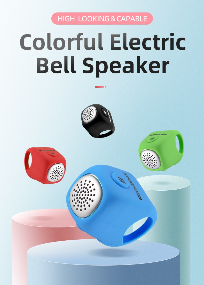 ROCKBROS Battery operated 110db Silicone/Waterproof Bike Horn.