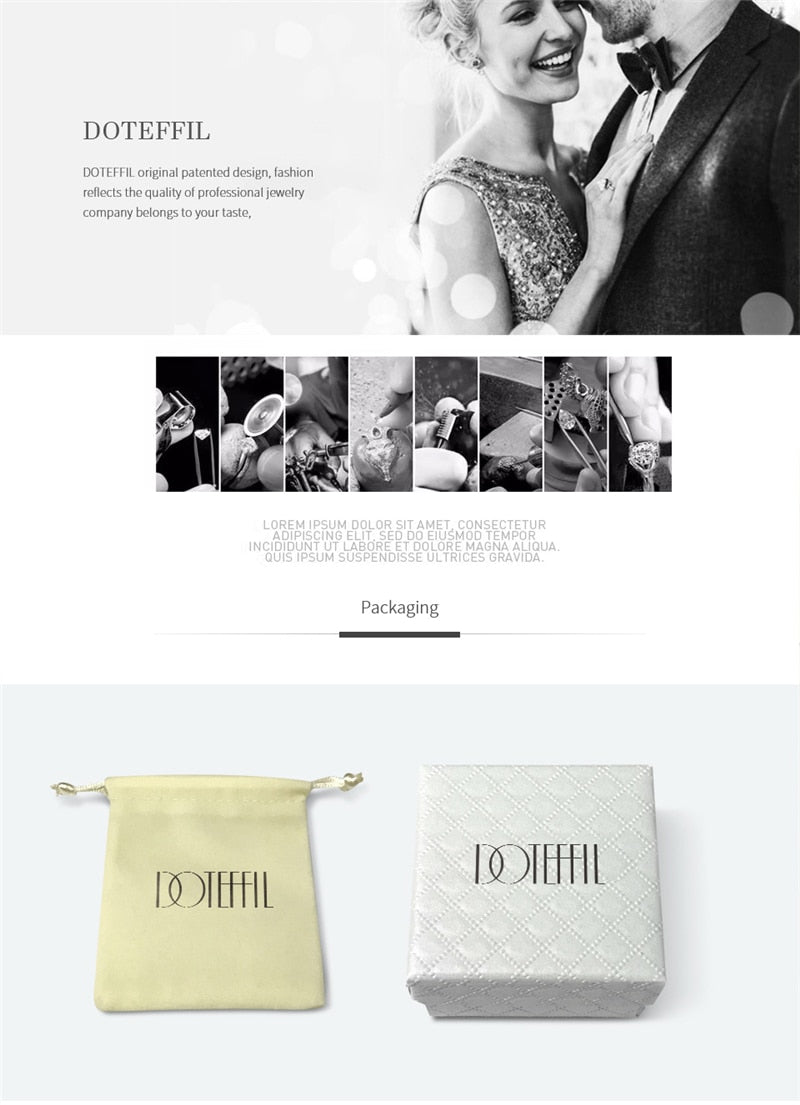 DOTEFFIL 925 Sterling Silver 8/16/18/20/22/24 Inch. 6mm bracelet chain.