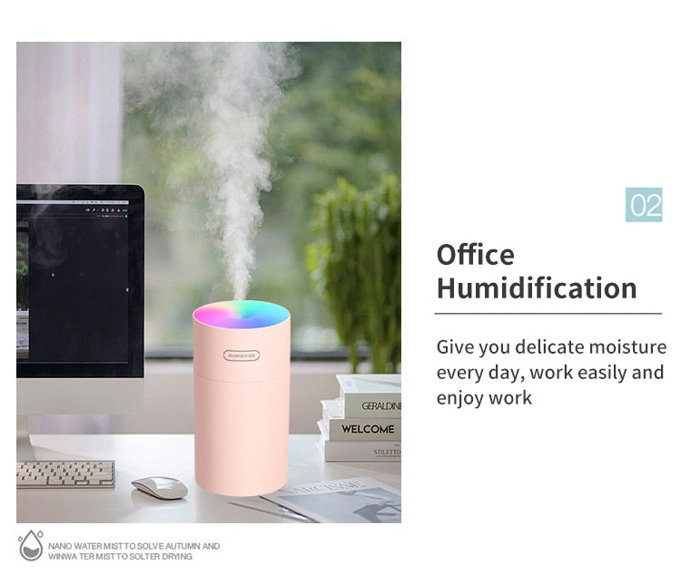 HiPiCok  USB Ultrasonic Air Humidifier Or Aromatherapy Oil Diffuser.