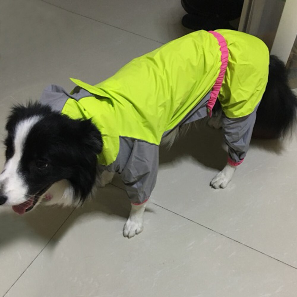 Dog S-2XL Reflective Raincoat.