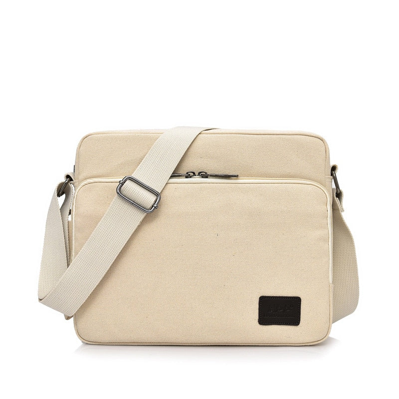 Men's and Women's Canvas Multifunction Crossbody Casual Bolsa Top-handle Shoulder Bag.