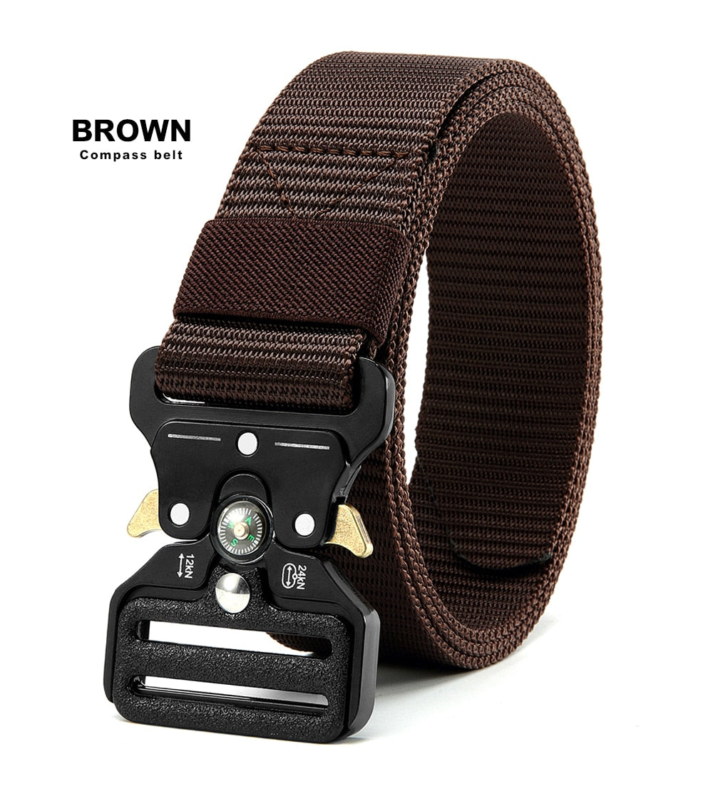 Multi Function Canvas Compass Tactical Belt.