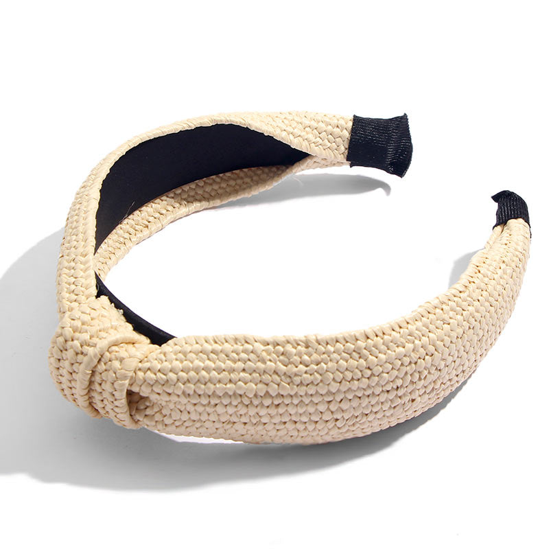 Flatfoosie Handmade Straw Weaving Hair Band.