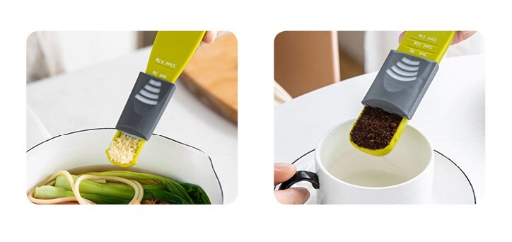 adjustable nine stall double ended measuring spoon