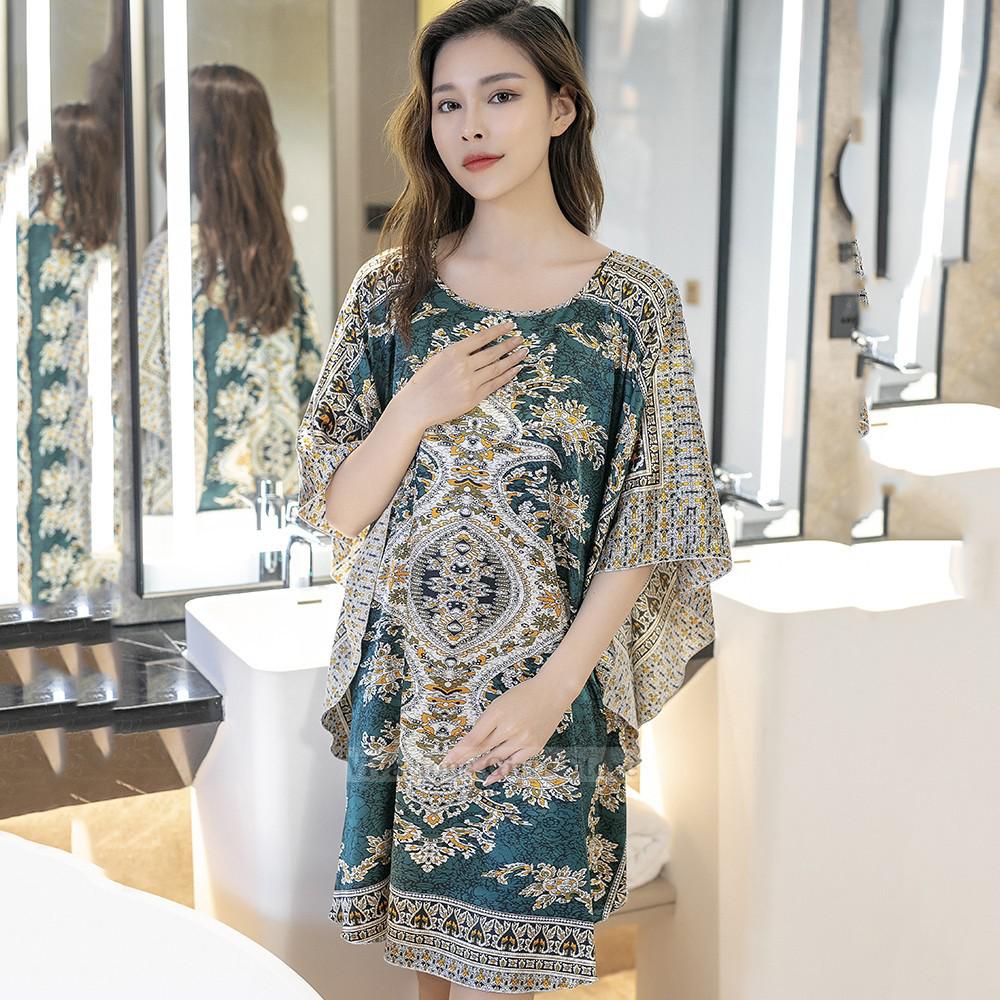 Plus Size Silk Rayon Nightgown/ Bathrobe.