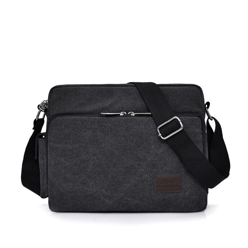 Men's and Women's Canvas Multifunction Crossbody Casual Bolsa Top-handle Shoulder Bag.