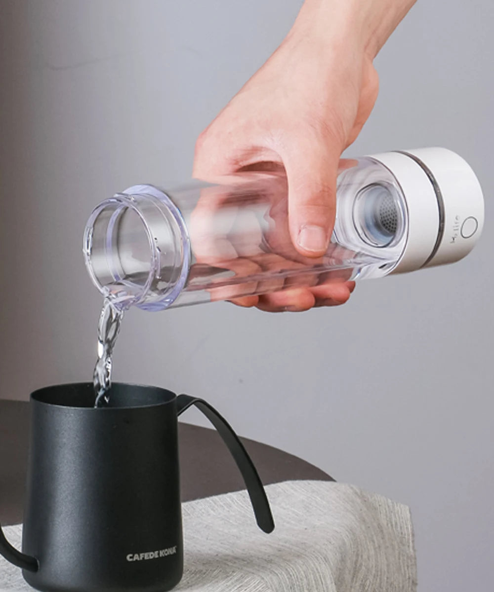 ALTHY H2Life Performance Molecular Hydrogen Water Generator Bottle DuPont SPE+PEM Dual Chamber lonizer + H2 Inhalation Device