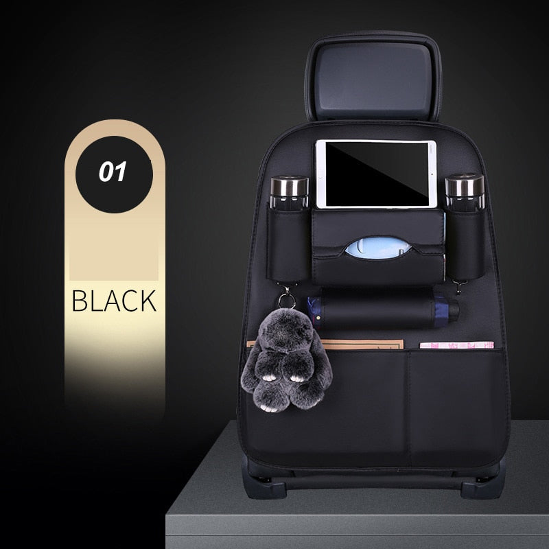 KAWOSEN Leather Back Seat Organizer And Table Pad.