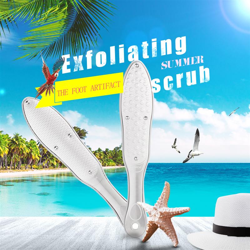 Stainless steel pedicure file. Removes callus and exfoliates your feet.