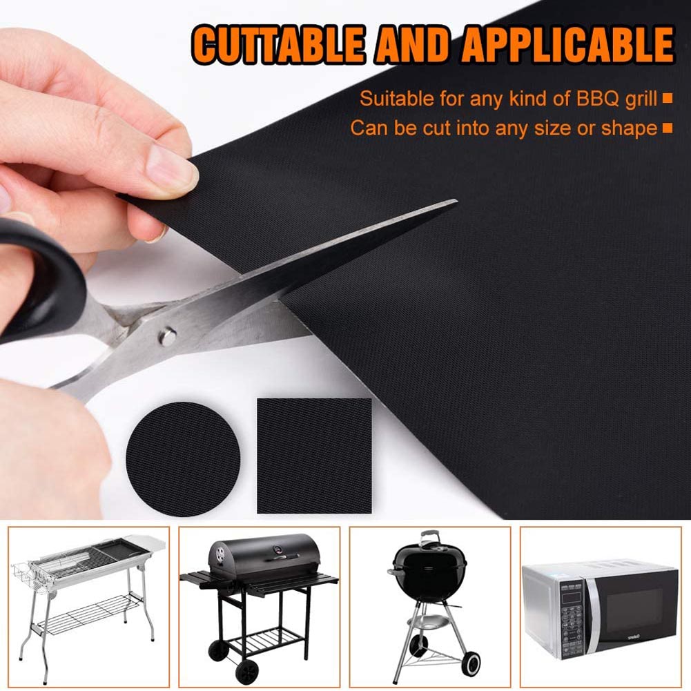 40 * 33cm BBQ Grill Mat For Outdoor Baking Non-stick Reusable Cooking Pad. 40 * 33cm
