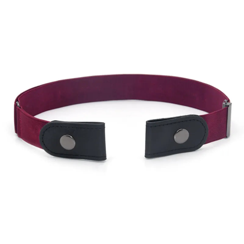 Unisex Buckle-Free Elastic Belt for Jeans Or Dress Pants.