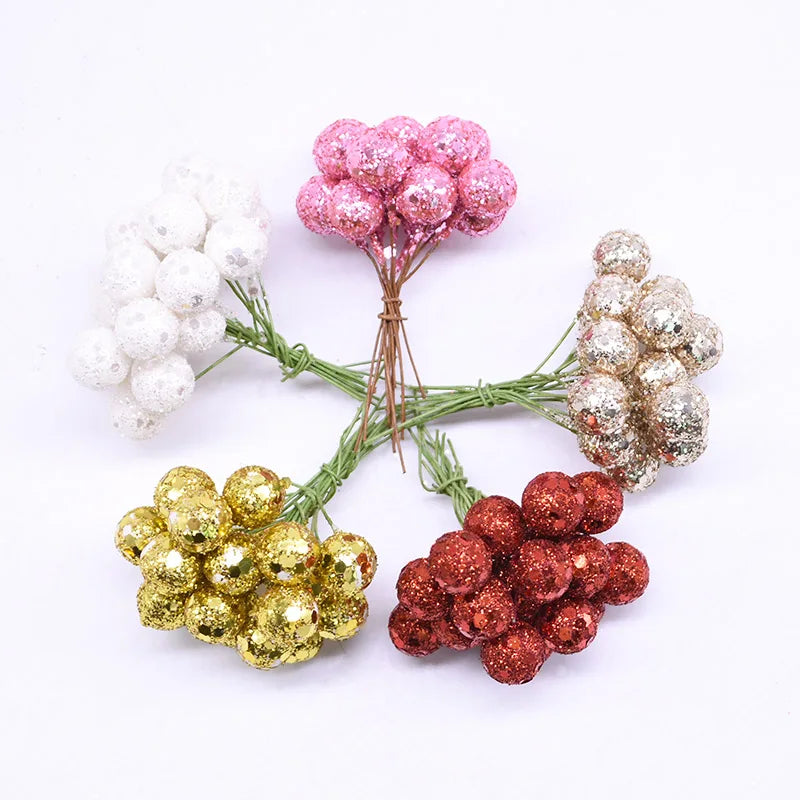 100Pcs 12mm Mini Pearl Berries for Decoration
