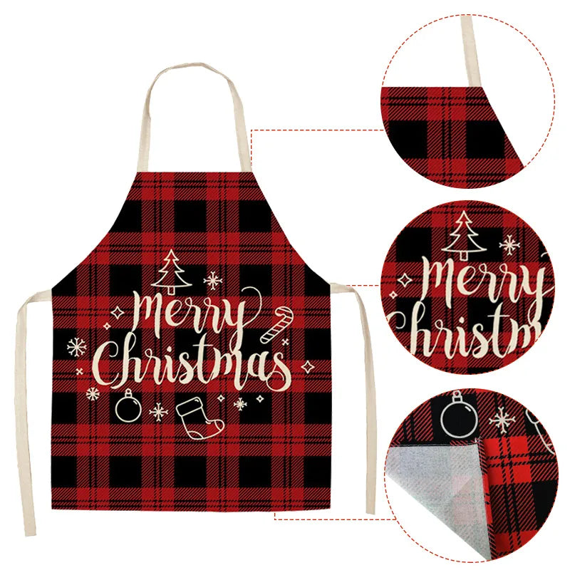 Christmas Linen Aprons