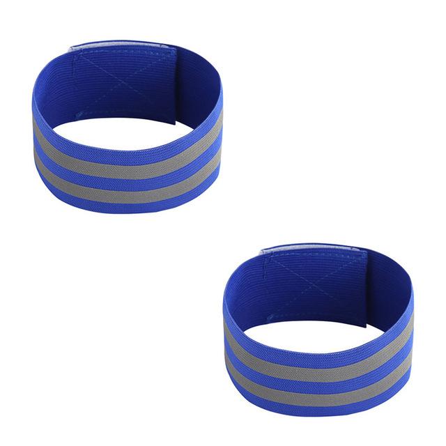 Safety Elastic Reflector Bands That Can Strap around your Ankle And Legs When Jogging.