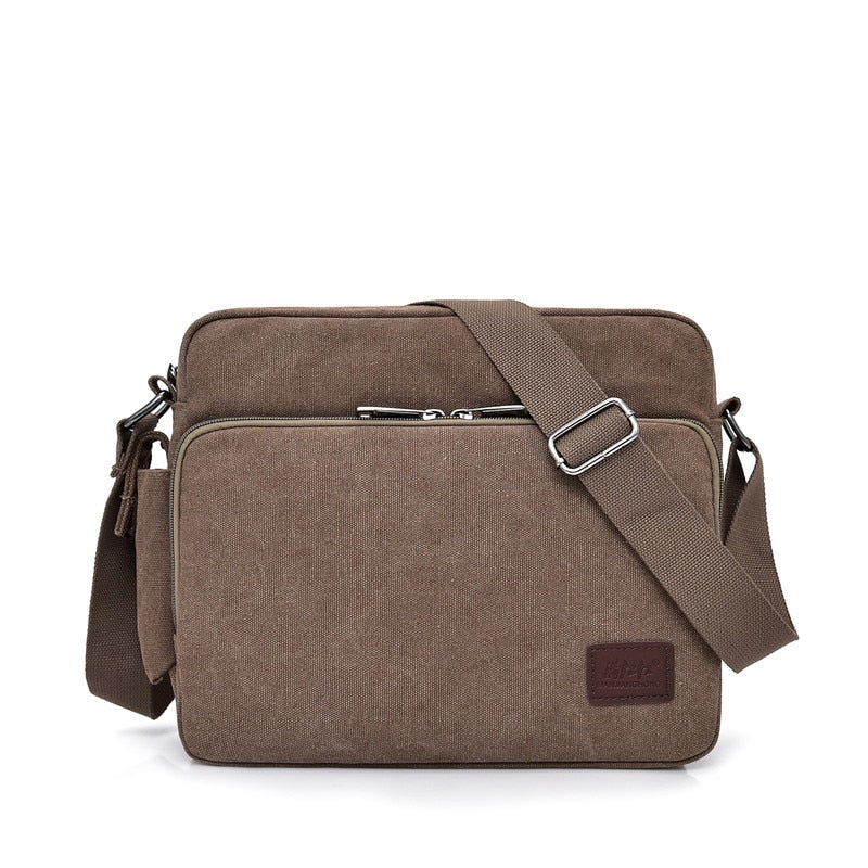 Men's and Women's Canvas Multifunction Crossbody Casual Bolsa Top-handle Shoulder Bag.