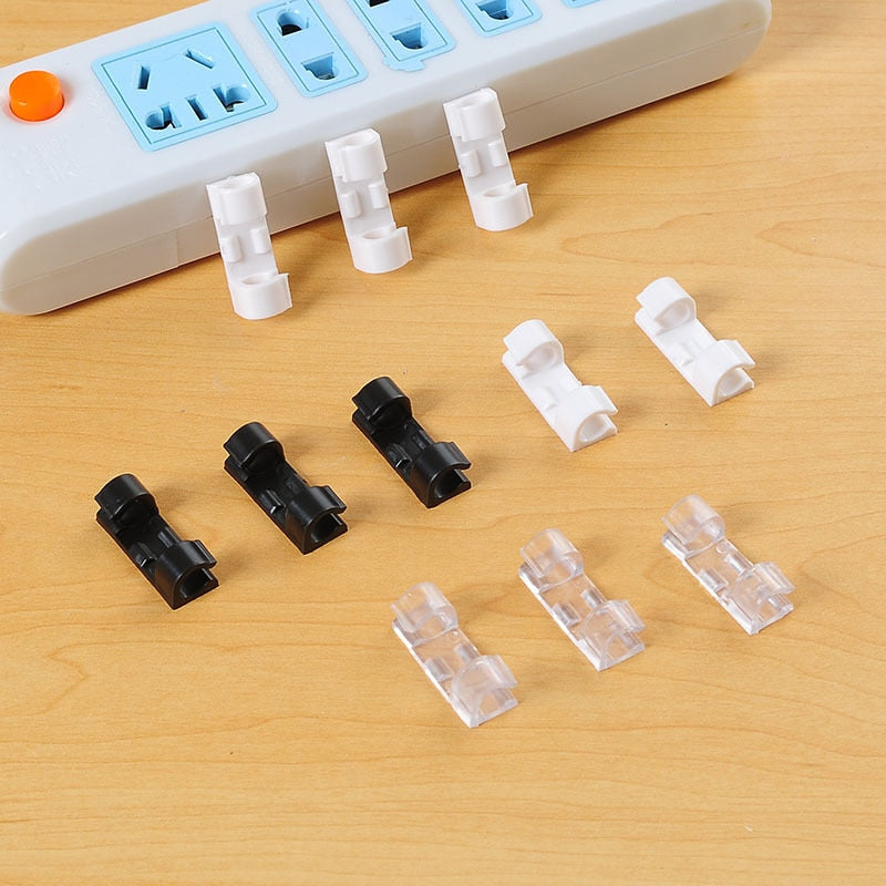 20Pcs Portable USB Cord Cable Clips.