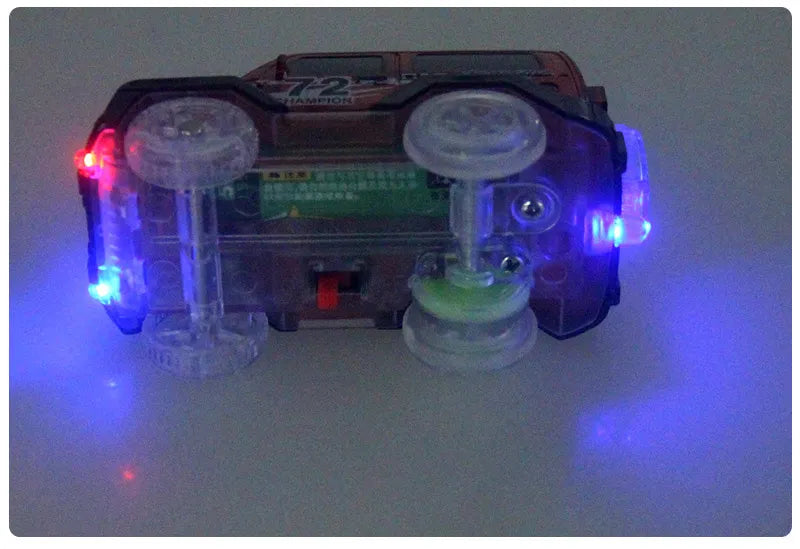Flexible Glowing Race Track Set. Amount Of Pieces And Number Of Cars Vary.