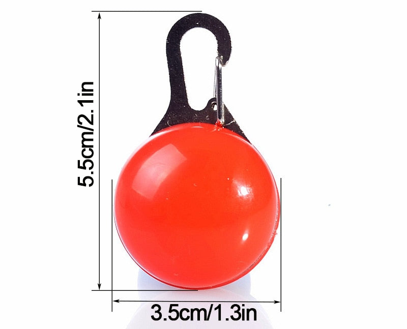 LED Night Safety Glowing Pendant That Clips on to Your Dogs Collar OR Can Clip on to Personal Key Chains.