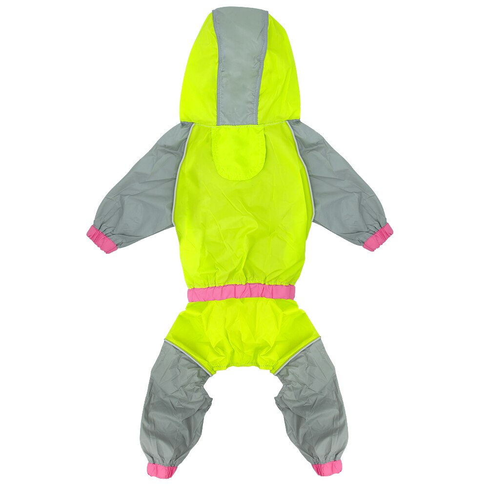 Dog S-2XL Reflective Raincoat.