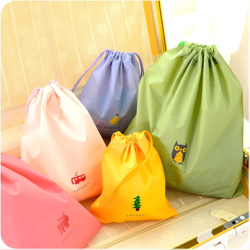 Waterproof Travel Drawstring Storage Bag For Clothing Or Shoes.