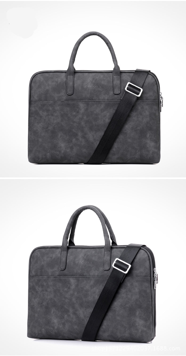 Waterproof Scratch-resistant Laptop Briefcase. 13, 14, 15 inch Notebook Shoulder Bag.