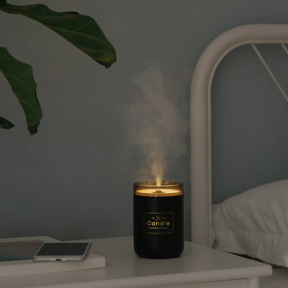 280ML LED/USB Essential Oil Diffuser Candle Aroma Lamp.