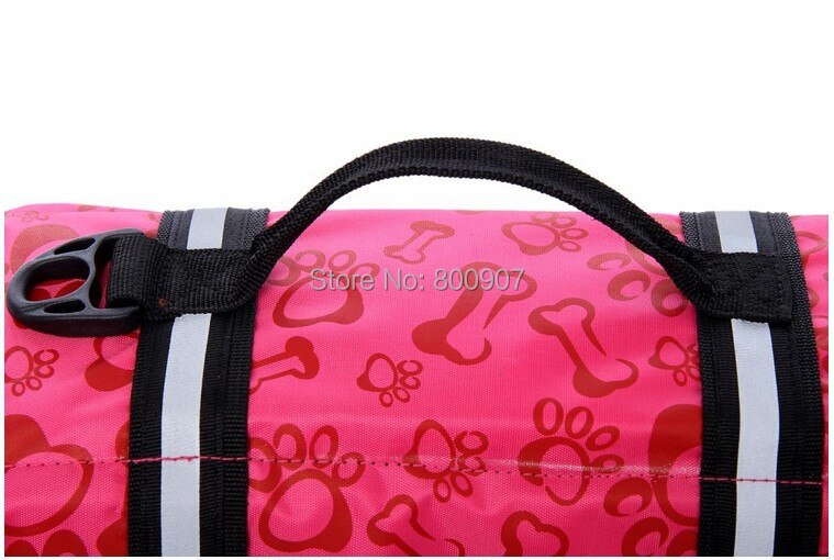 Pet water safety vest with summer prints.