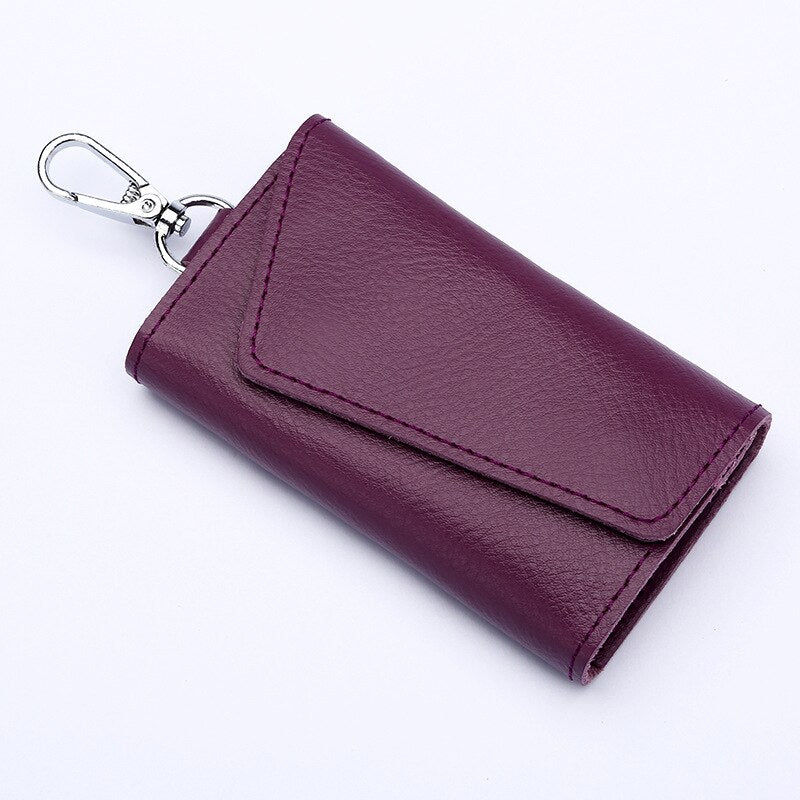Genuine Leather Wallet and Multi Keychain Organizer For Men & Women.