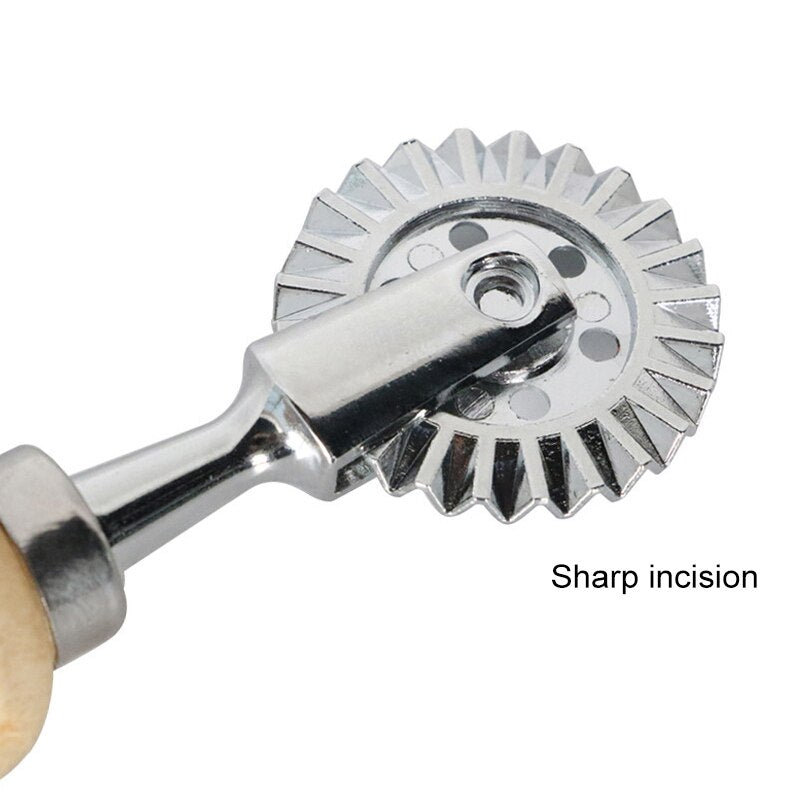 Stainless Steel Embossed Cutting Tool. Great For Making Fancy Edges or Cutting Dough for Dumplings.