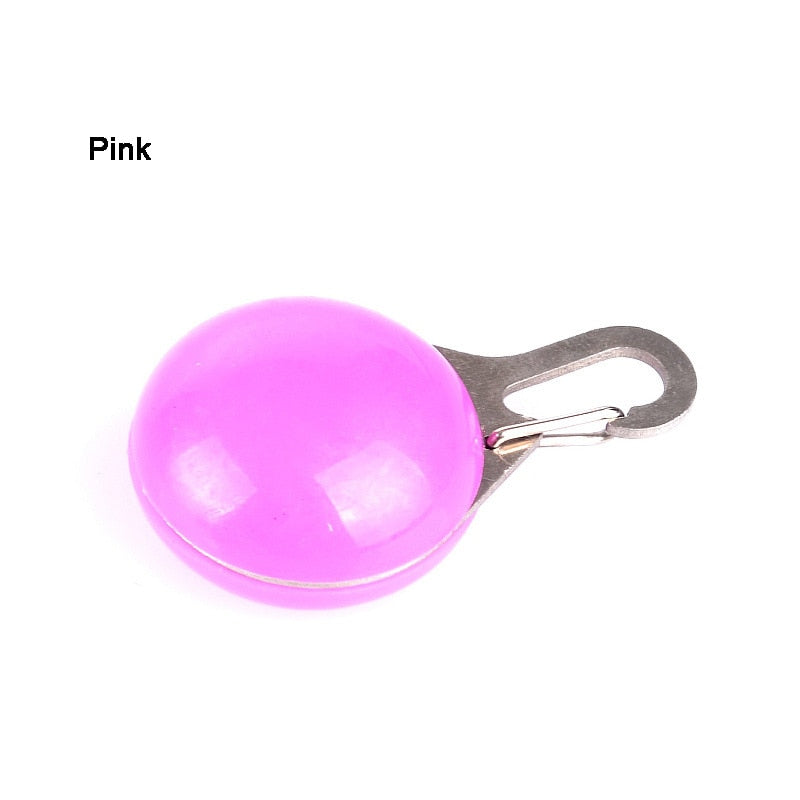 LED Night Safety Glowing Pendant That Clips on to Your Dogs Collar OR Can Clip on to Personal Key Chains.