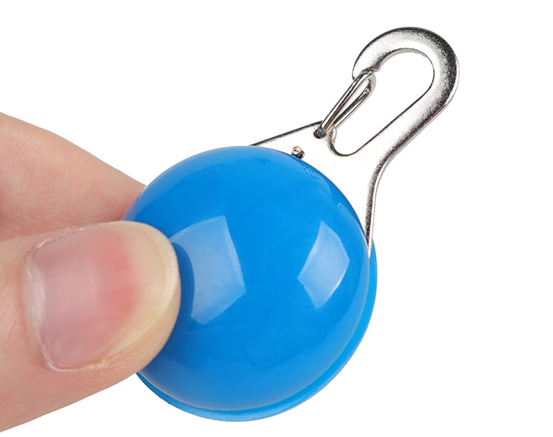 LED Night Safety Glowing Pendant That Clips on to Your Dogs Collar OR Can Clip on to Personal Key Chains.