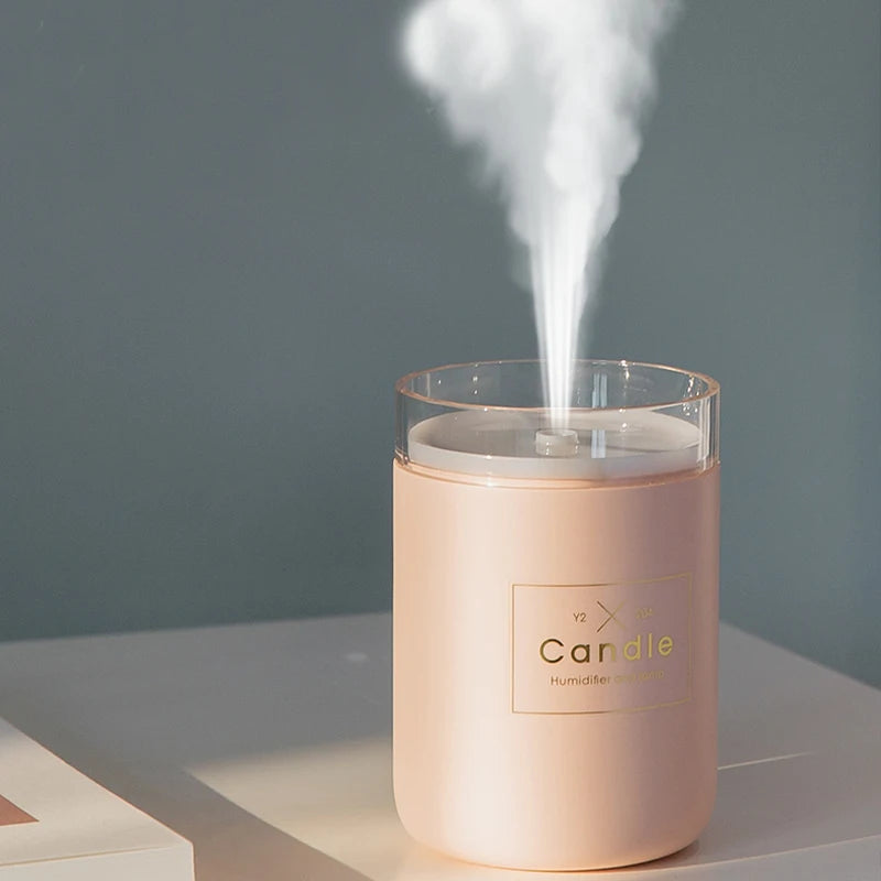 280ML LED/USB Essential Oil Diffuser Candle Aroma Lamp.