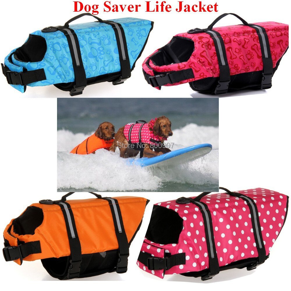 Pet water safety vest with summer prints.
