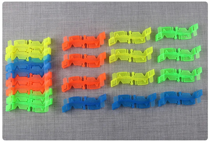 Flexible Glowing Race Track Set. Amount Of Pieces And Number Of Cars Vary.