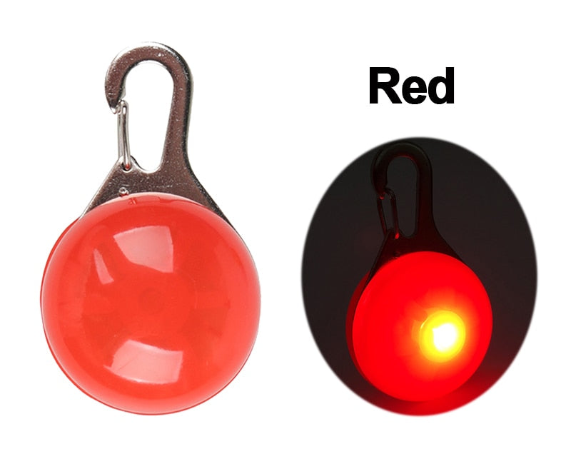 LED Night Safety Glowing Pendant That Clips on to Your Dogs Collar OR Can Clip on to Personal Key Chains.