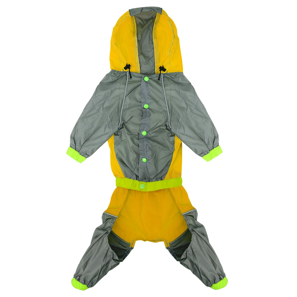 Dog S-2XL Reflective Raincoat.