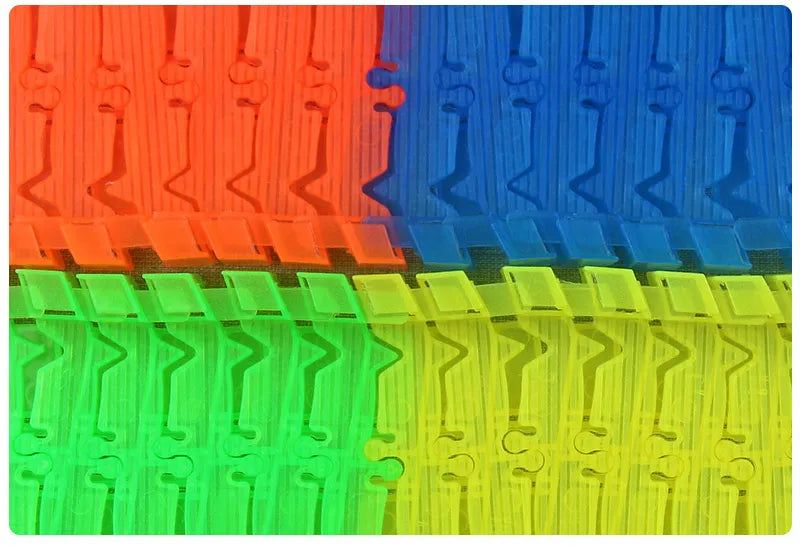 Flexible Glowing Race Track Set. Amount Of Pieces And Number Of Cars Vary.