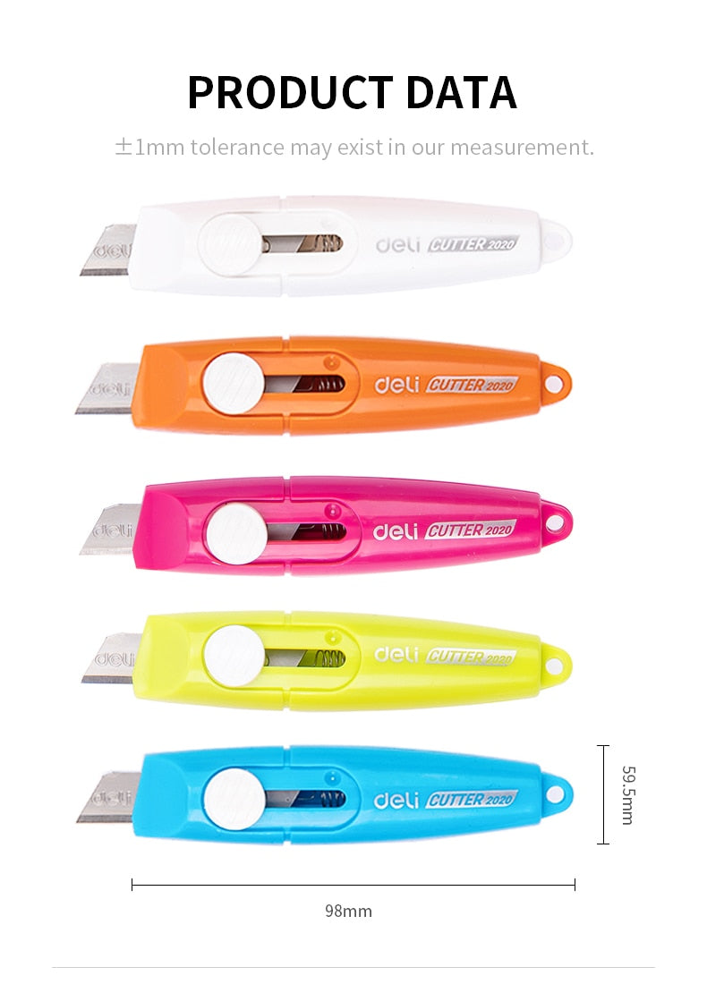5PCS DELI Mini Utility Cutting Knife.