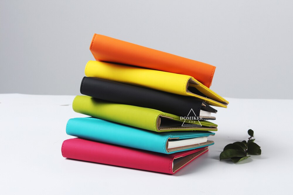 Macaron leather binder notebook organizer. Great for office and school planning.
