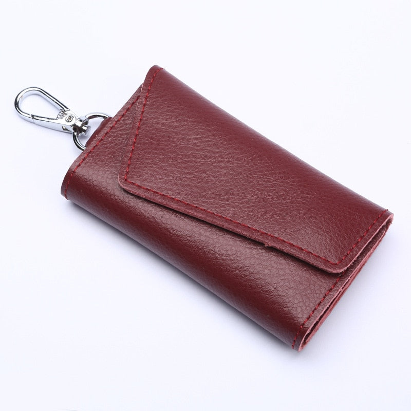 Genuine Leather Wallet and Multi Keychain Organizer For Men & Women.