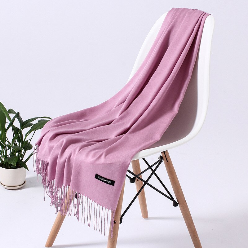 Women's cashmere shawl, hijab, warm scarf. 32 Foulard colors to pick from.