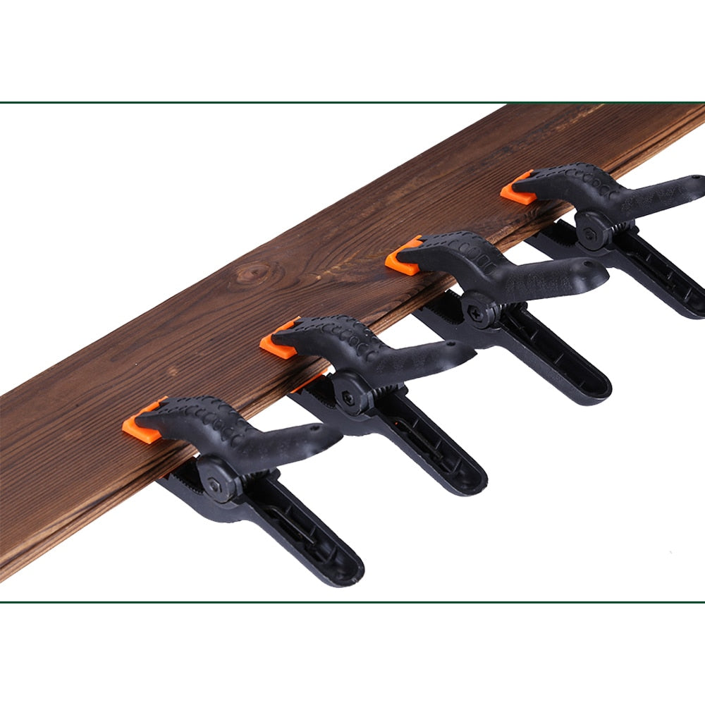 2/3/4/6/9inch Adjustable Plastic Spring Clamps for Woodworking.